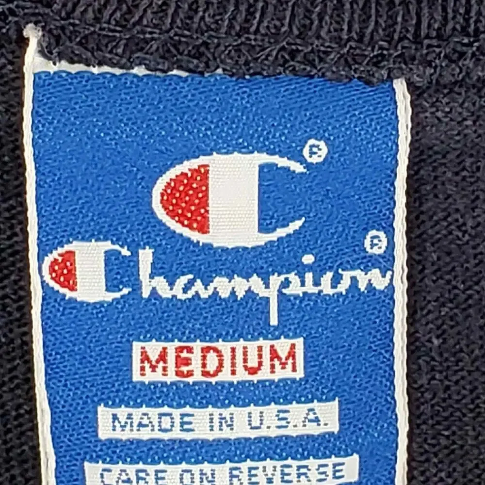 Vintage Champion Shirt Cornell University Tee Navy Blue Men's Size Medium M - Picture 6 of 8
